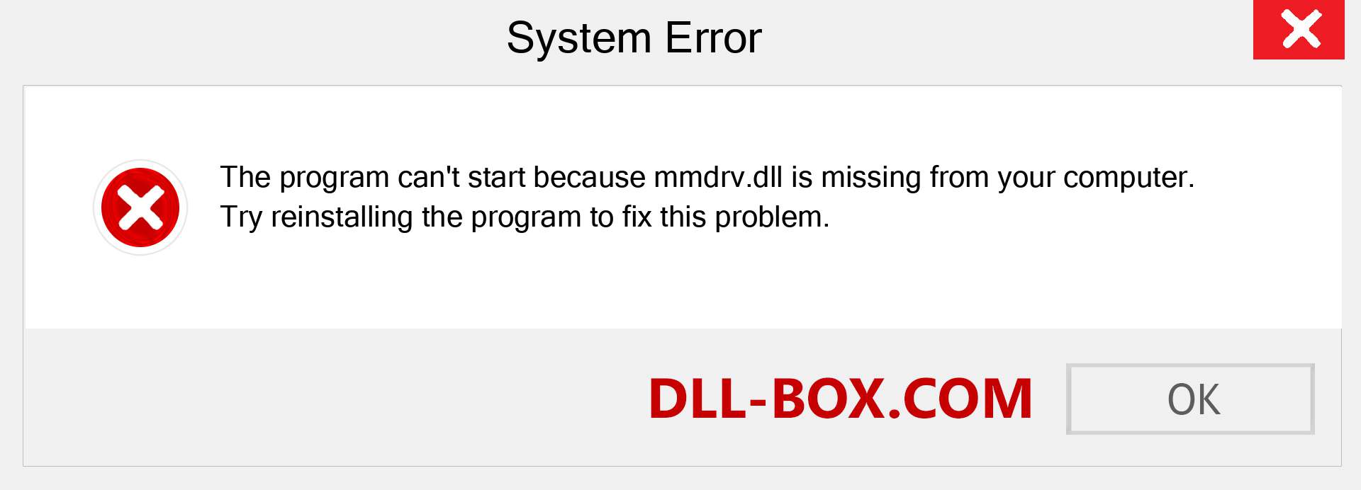  mmdrv.dll file is missing?. Download for Windows 7, 8, 10 - Fix  mmdrv dll Missing Error on Windows, photos, images