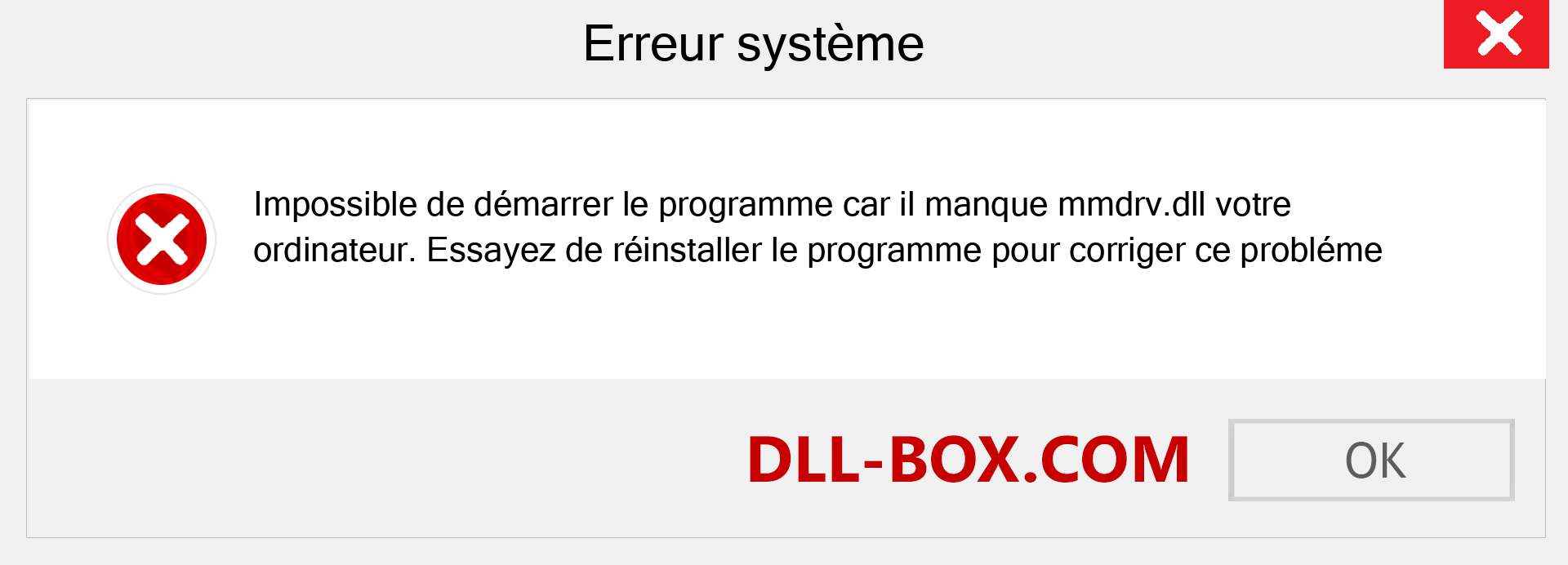 Le fichier mmdrv.dll est manquant ?. Télécharger pour Windows 7, 8, 10 - Correction de l'erreur manquante mmdrv dll sur Windows, photos, images